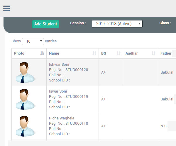 Student Managemen Software Systems - ERP Software - Pschool